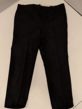Antique Wilson & Rusling Black Pinstripe Dress Trousers Slacks for Suspenders